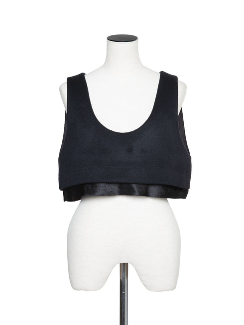 lamb wool bustier